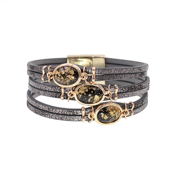 COPY - Leather Cuff Bracelet - Picture 6 of 9